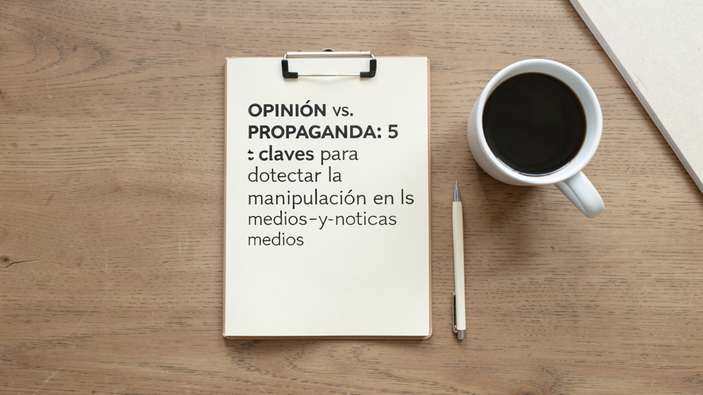 Detalle fotográfico relacionado con Opinión vs. Propaganda: 5 claves para detectar la manipulación en los medios