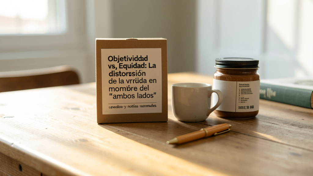 Detalle fotográfico relacionado con Objetividad vs. Equidad: La distorsión de la verdad en nombre del 'ambos lados'